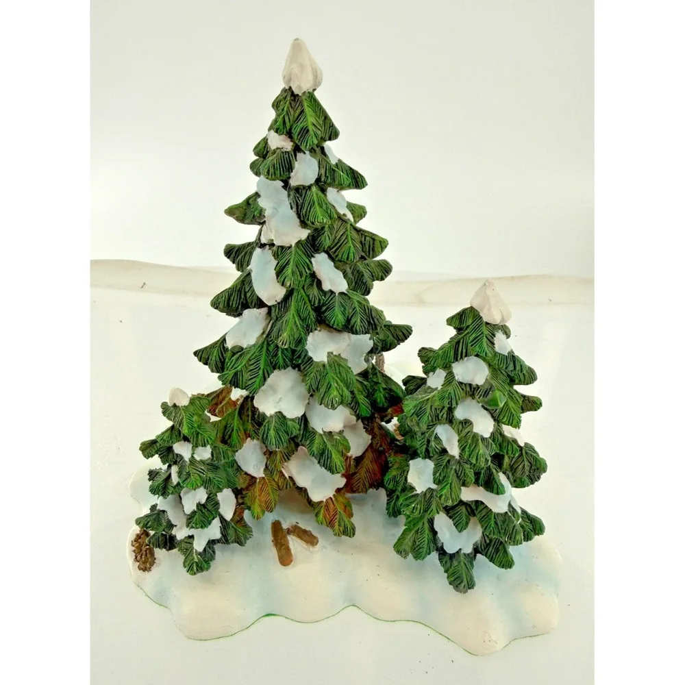 Department 56 Wagonwheel Pine Grove Snow Covered Trees Village Accessory 52617